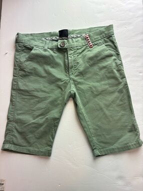 Men's Casual Green Chino Shorts